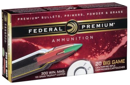 Federal Premium 300 Win Mag 165 Grain Trophy Copper | 20 Rounds