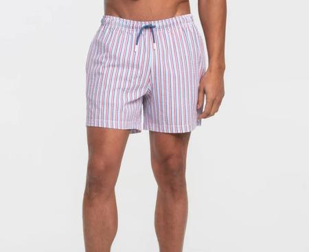 Southern Shirt Clubhouse Seersucker Swim Shorts