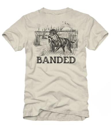 Banded Vintage Sketch Short Sleeve T-Shirt