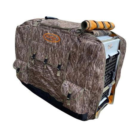 Mud River Insulated Kennel Cover - Large - Mossy Oak Bottomland