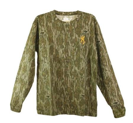 Browning Youth Wasatch LS T Shirt - Mossy Oak Bottomland