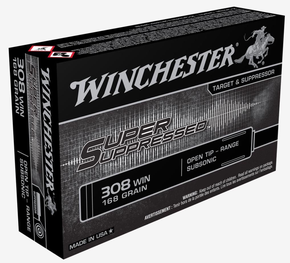 Winchester .308 Subsonic 168gr Super Suppressed Ammo | SUP308