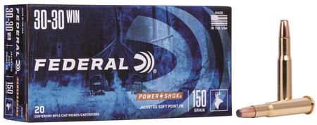 Federal Power-Shok 30-30 Winchester 150 Grain JSP | 20 Rounds