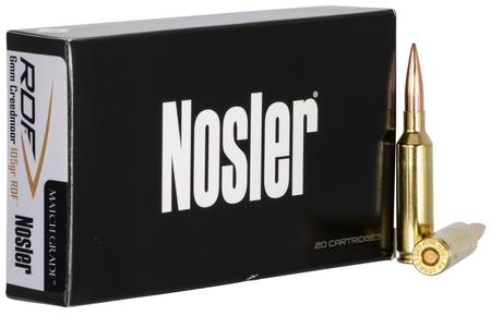 Nosler Match Grade RDF 6mm Creedmoor 105 Grain HPBT | 20 Rounds