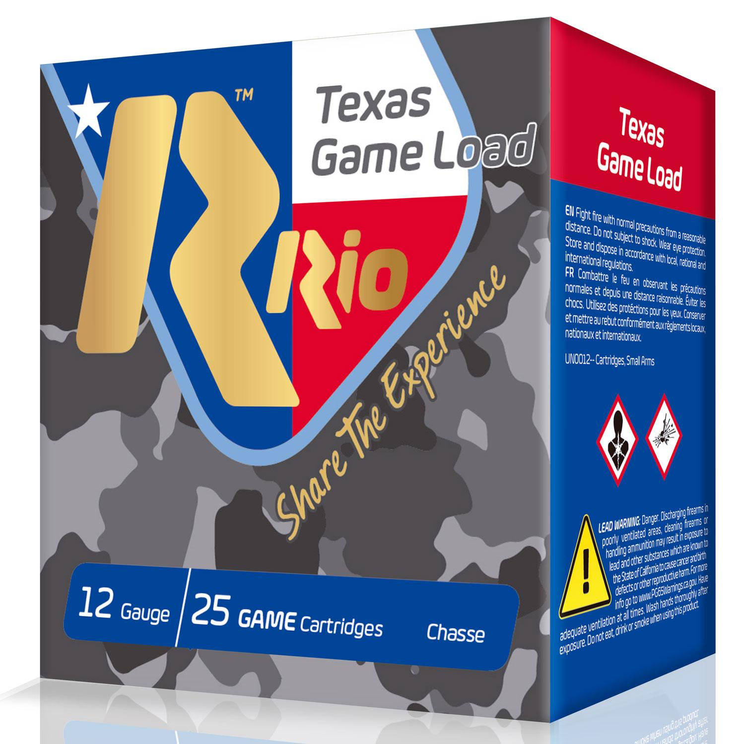 Rio Texas Game Load 12GA #6 – Full Case (250 Rounds) | Simmons